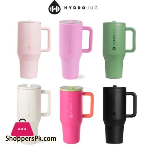 Hydro Jug Tumbler with Handle Straw Lid Stainless Steel Vacuum Insulated Car Mug 32oz