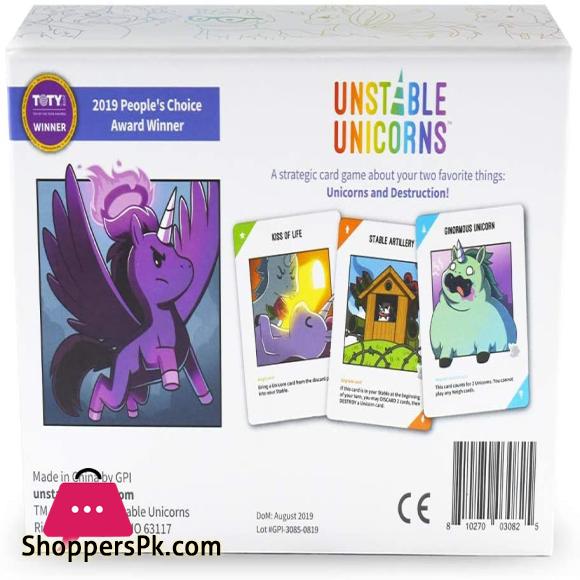 Unstable Unicorns Best Quality Board Game