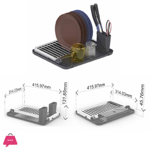 Binca Foldable Aluminum Dish Rack AZ-3 - Image 5