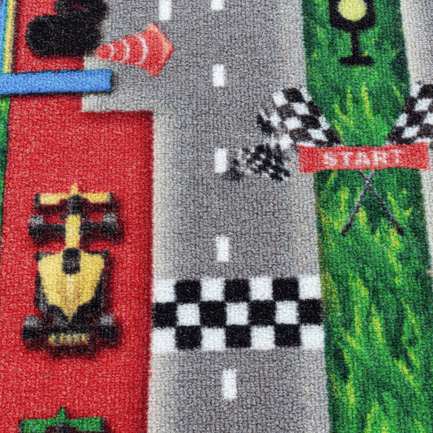 Children's Carpet Play Carpet Racing Car Motorway Street Motif Rectangular 50 x 80 CM