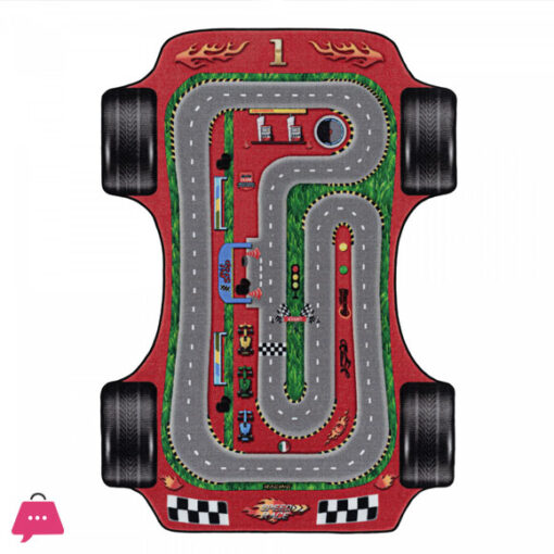 Children's Carpet Play Carpet Racing Car Motorway Street Motif Rectangular 50 x 80 CM