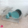 Heavy Duty 2-Tier Aluminum Dish Rack Rust Resistant