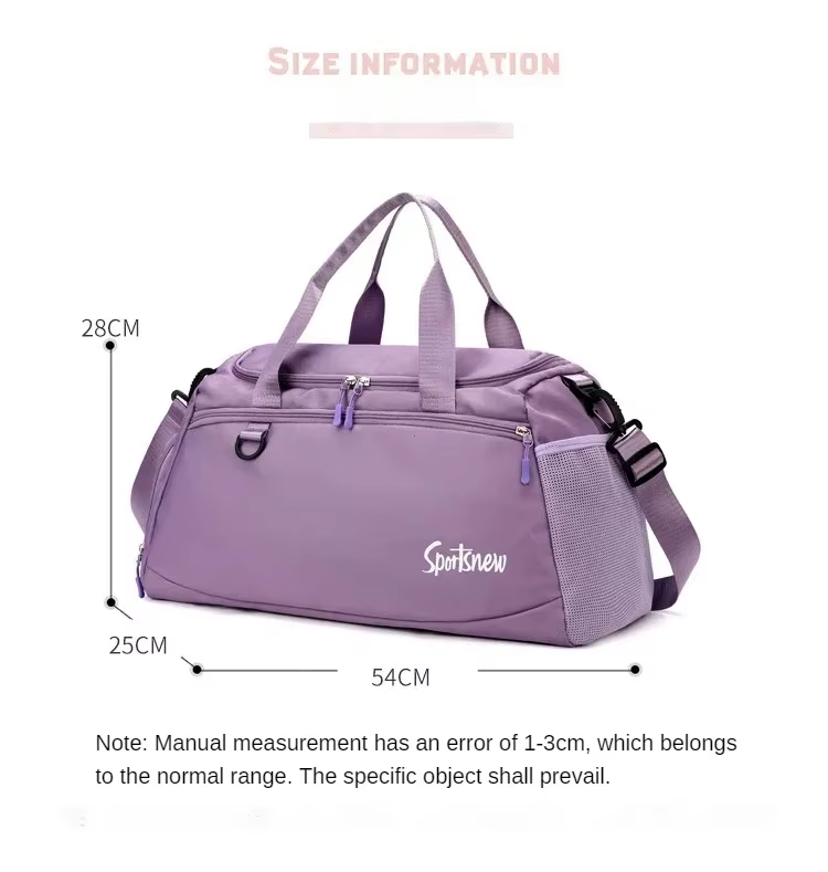 Large Capacity Gym Bag Women Men Travel Luggage Bags Dry Wet Separation Tote Handbags Trekking Duffle Bags Fitness Training Bags