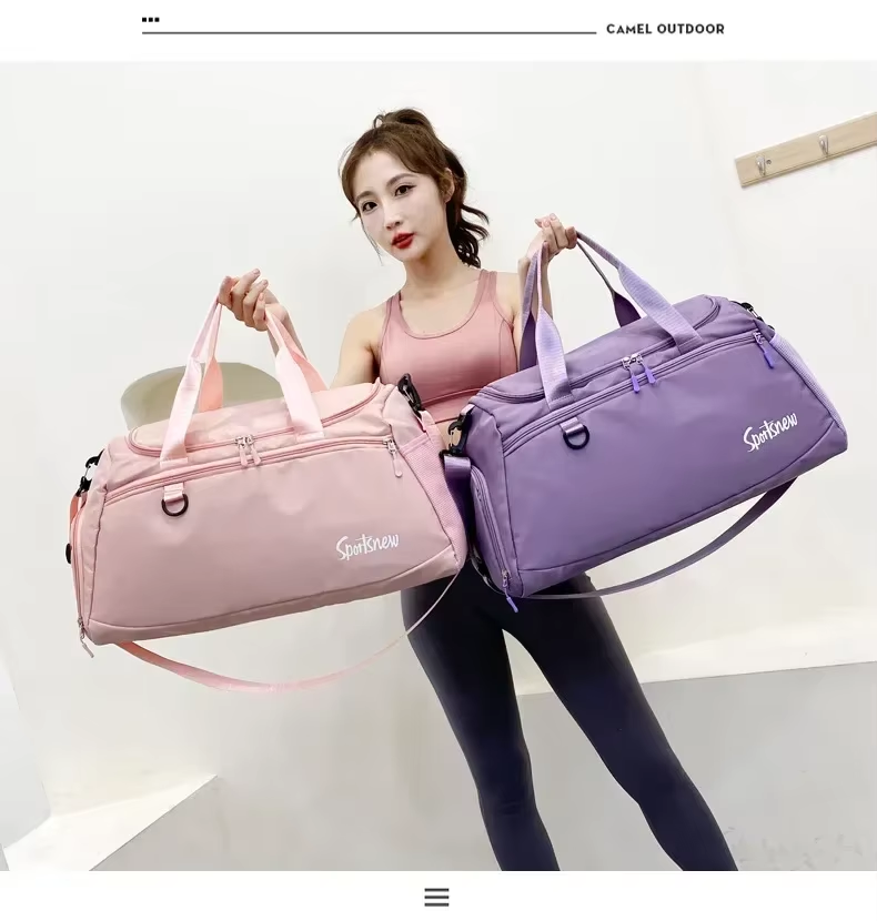 Large Capacity Gym Bag Women Men Travel Luggage Bags Dry Wet Separation Tote Handbags Trekking Duffle Bags Fitness Training Bags