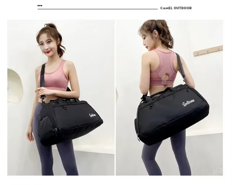 Large Capacity Gym Bag Women Men Travel Luggage Bags Dry Wet Separation Tote Handbags Trekking Duffle Bags Fitness Training Bags