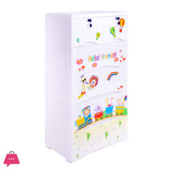 Phoenix Plastic Drawers Cabinet 4+2 Hello Friends Print