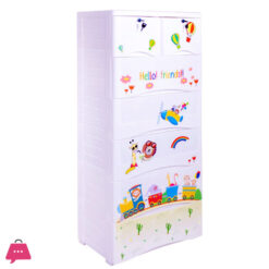 Phoenix Plastic Drawers Cabinet 5+2 Hello Friends Print