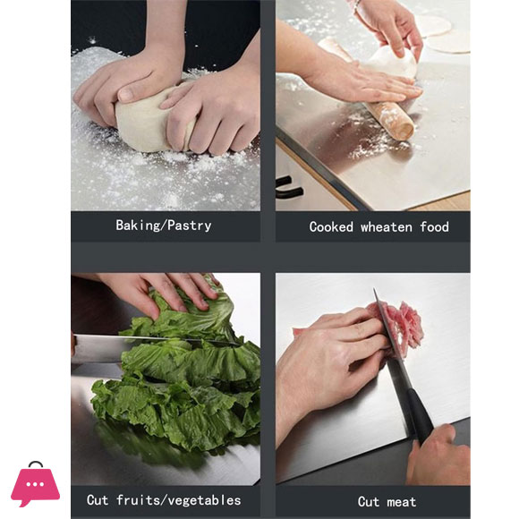 Cutting Boards Stainless steel Chopping Board Food Grade Chopping board with Protected Sheet Stainless steel Chopping Board
