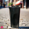 Starbucks Tumbler With Straw and Lid Stainless steel Mug black color, Coffee Tumbler