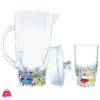 Taiwan Acrylic Jug Glass Set Crystal Base - Water Cup Drinking Jug Glass Set