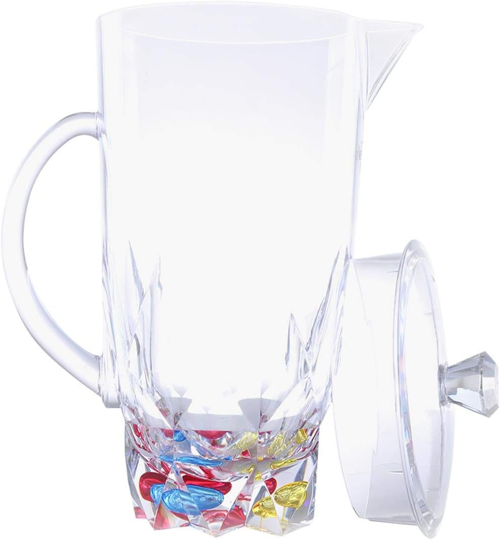 Taiwan Acrylic Jug Glass Set Crystal Base - Water Cup Drinking Jug Glass Set