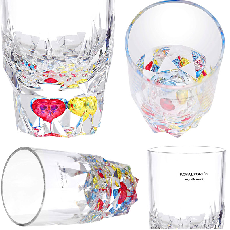 Taiwan Acrylic Jug Glass Set Crystal Base - Water Cup Drinking Jug Glass Set