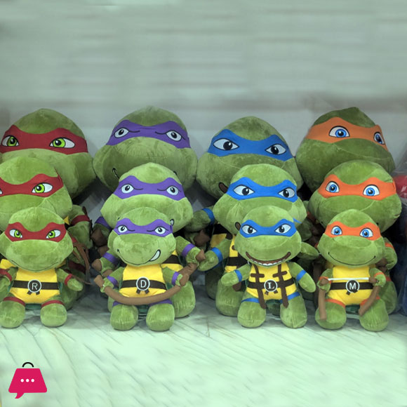 Teenage Mutant Ninja Turtles Plush Toy tmnt Cartoon Donatello Mikey Raffaele Leonardo Figure Stuff Kids Gifts - 75CM