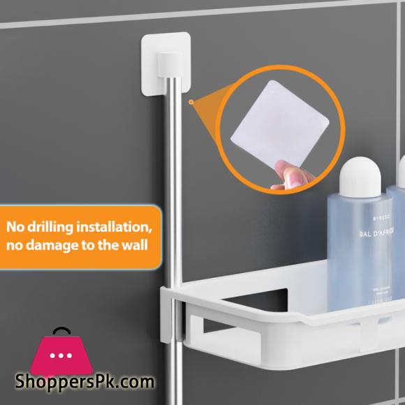 Toilet Rack No Drilling Shelf Above the Toilet Tank Bathroom Rack