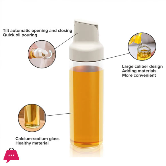 Auto on 510ml Oil Dispenser Bottle Glass