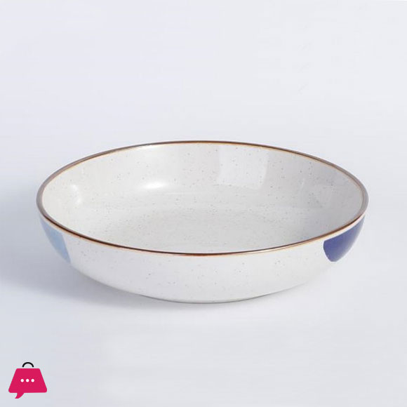 Danny Home Ceramic Hand Painted Deep Plate 8.25 Inch