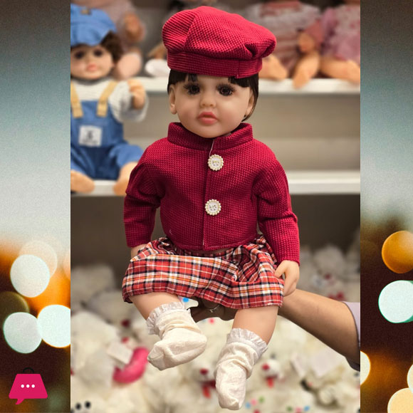 Silicone Vinyl Newborn Reborn Baby Doll Toy – 55 cm