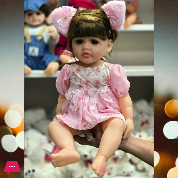 Silicone Vinyl Newborn Reborn Baby Doll Toy – 55 cm