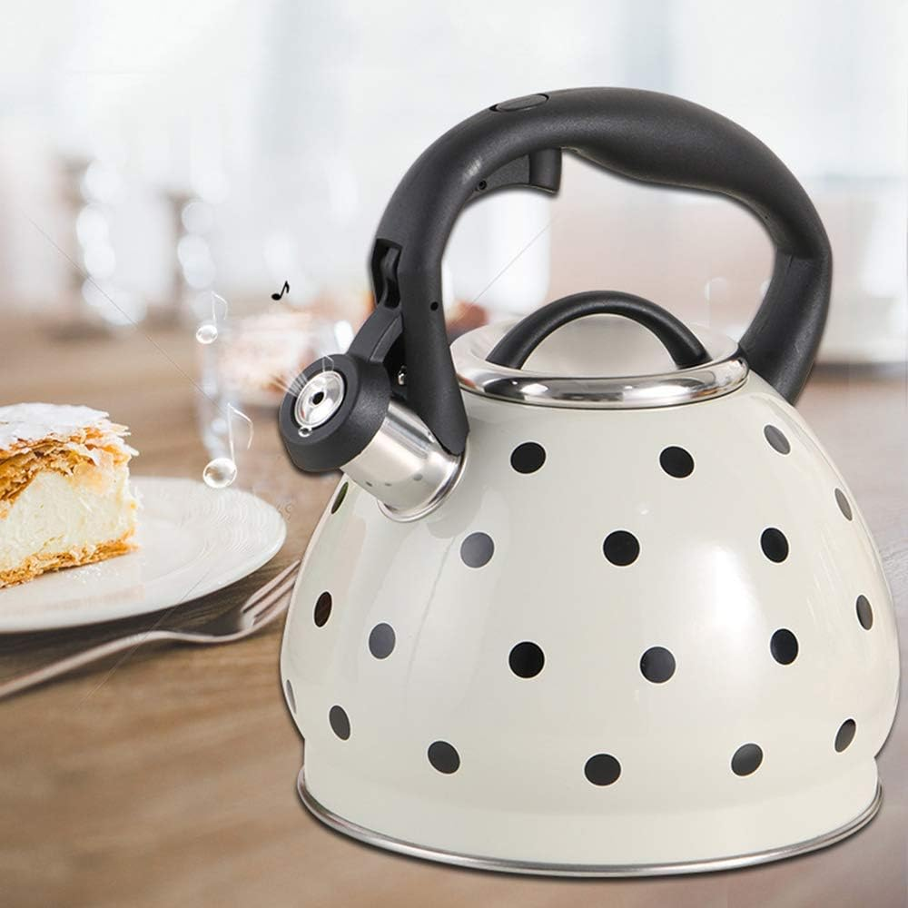 Polka Dot Kettle Stainless Steel Tea 2.5 Liter 4 Polka Dot Kettle Stainless Steel Tea 2.5 Liter