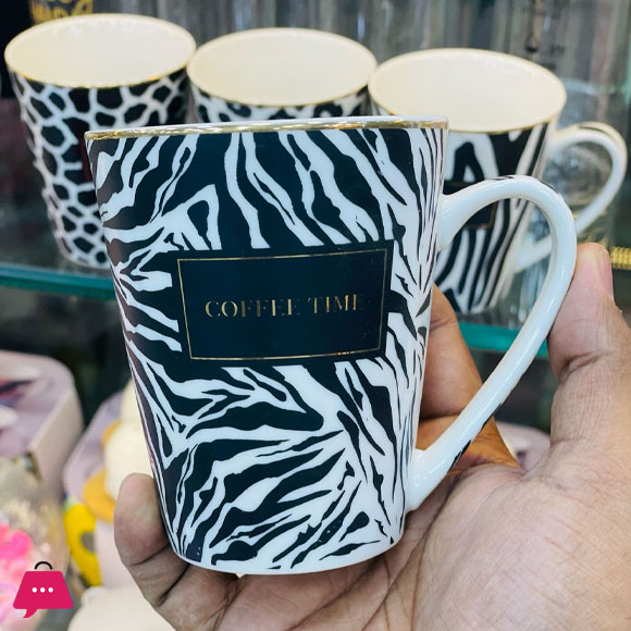 Nouvelle Collection Porcelain Mugs Gold Rim 1-Pcs