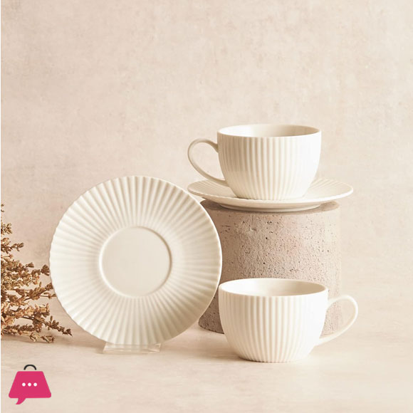 Danny Home Ceramic Cup Saucer Set