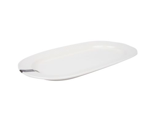 Danny Home Ceramic Oval Porcelain Plate 1 Pcs 13.5 Inch