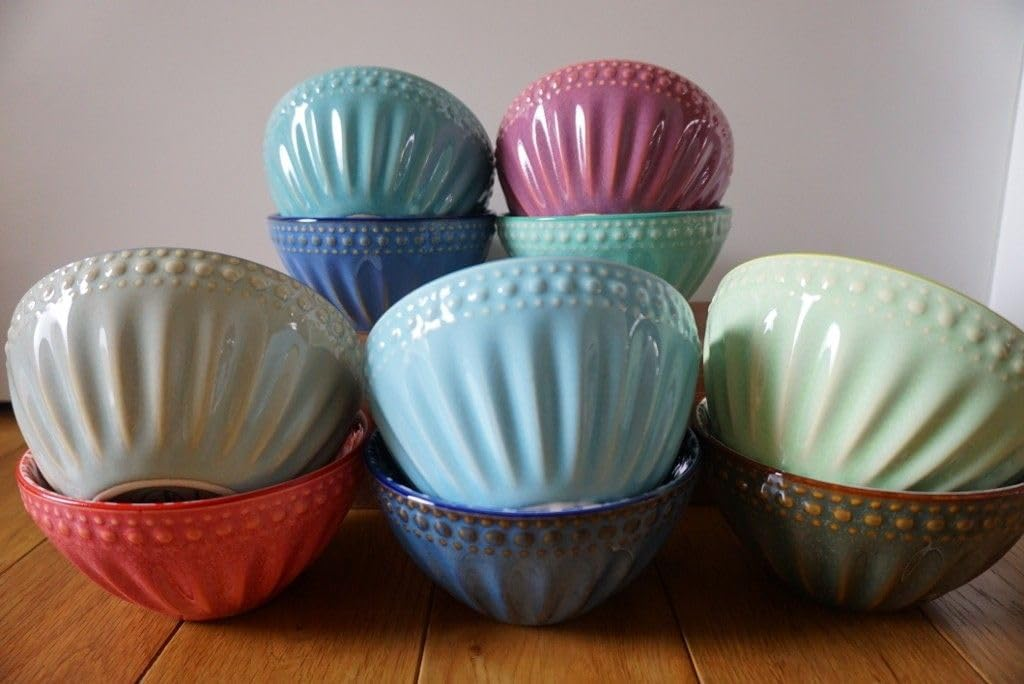 Danny Home Nuance Ceramic Colour Bowls Set 6 Danny Home Nuance Ceramic Colour Bowls Set