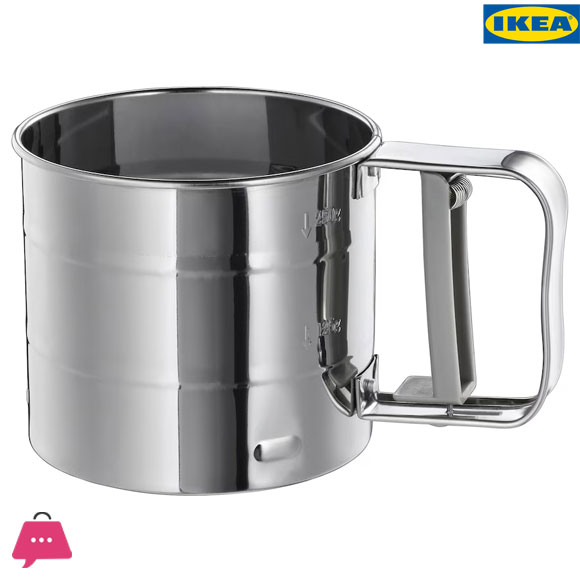 IKEA IDEALISK Flour Sifter Stainless Steel