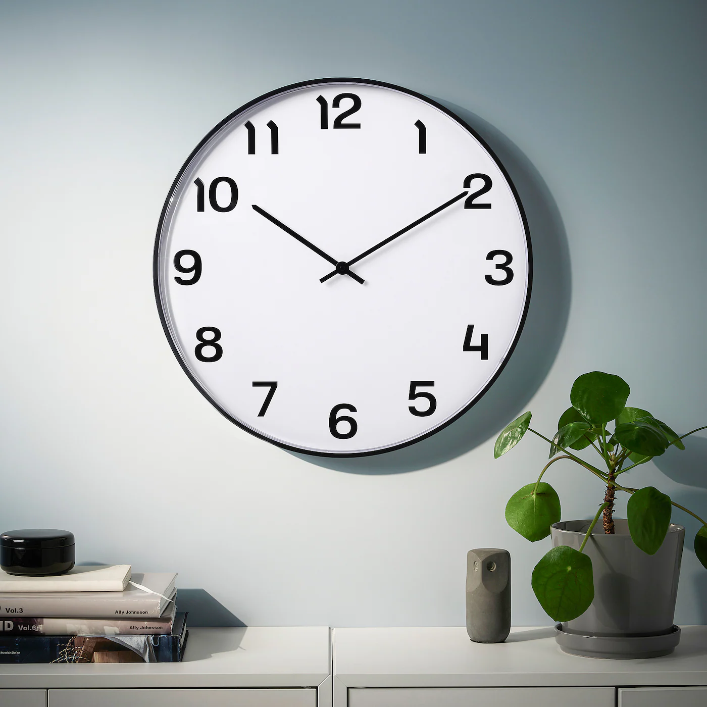 Ikea Pluttis Wall Clock, Black 28 Cm 8 Ikea Pluttis Wall Clock, Black 28 Cm