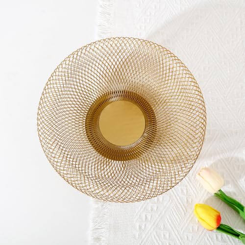 Metal Wire Woven Fruit Storage Bowl Basket For Kitchen, Large Black Mesh Fruit Stand 8 Metal Wire Woven Fruit Storage Bowl Basket For Kitchen, Large Black Mesh Fruit Stand