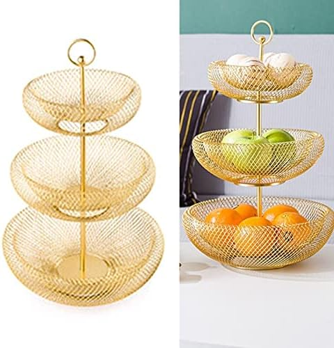 Modern Tiered Fruit Bowl For Kitchen Counter, 3-Tier Fruit Bowl Multi Tier Wire Vegetable Fruit Basket Organizer Holder For Kitchen Livingroom 3Pcs Set 6 Modern Tiered Fruit Bowl For Kitchen Counter, 3-Tier Fruit Bowl Multi Tier Wire Vegetable Fruit Basket Organizer Holder For Kitchen Livingroom 3Pcs Set