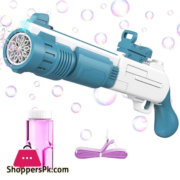10 Holes Automatic Colorful Bubble Gun Bubble Toy with 100ml Bubble Liquid