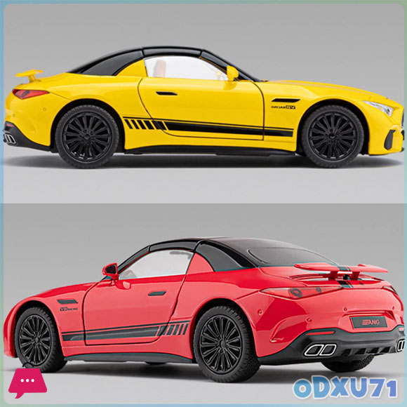 1:24 Scale Model Car Mercedes-Benz AMG SL63 Diecast Toy Cars Vehicle Boy Gifts