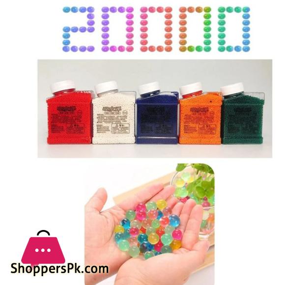 20,000 Crystal Orbeez Bullets Gel Beads Blaster Gel Balls Shooter Refill Gel Water Beads Splatter 7.5mm