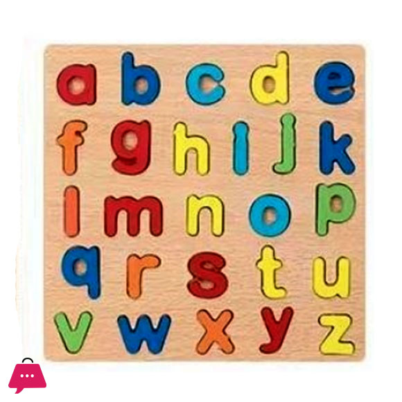 Wooden Alphabet | Puzzles & Numbers Count Board, Colorful ABC Uppercase Letters/Numbers/Shapes for Kids Toddlers Preschool Early Learning Educational Toys