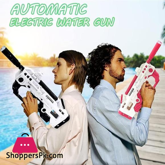 32 Ft High Pressure Electric Water Guns Water Blaster Shooting Outdoor Beach Pool Toys