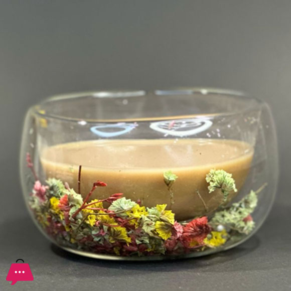 DOUBLE WALL BOWL FLOWER STYLE