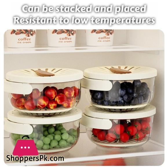 Drain Basket Keeper Container Practical Fruit Colander Food Storage Container Removable Basket for Strawberry