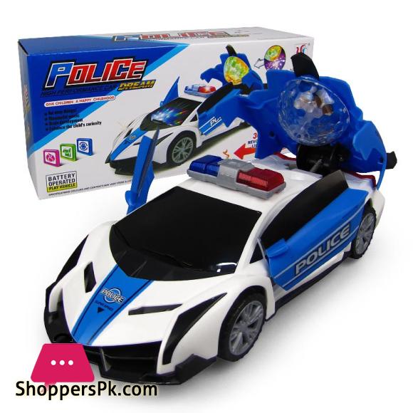 Electronic Deformation Car Universal Music Police Toy LED Electric Robot Transformation Sports Vehicle Model For Boys Xmas Gifts - AliExpress 26