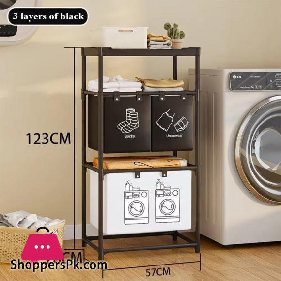Foldable Dirty Clothe Basket Top Shelf Design Moisture-proof Laundry Basket