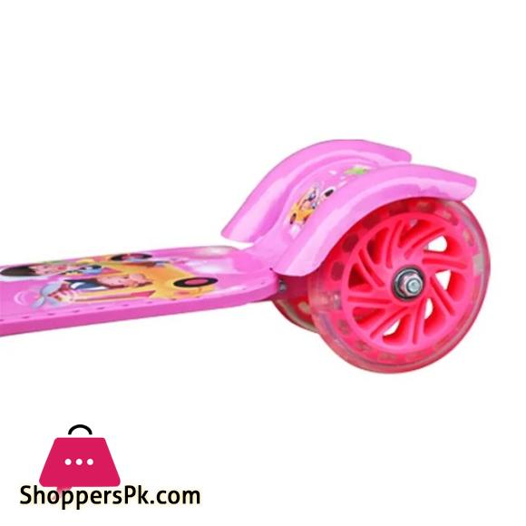 High Quality 3-Wheel Portable Stylish Padded Handles Kick Scooter Flashing Wheels 6-10 Years Kids