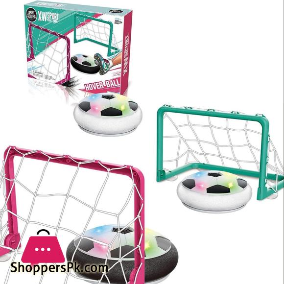 Hover Football Goal Soccer Ball Set 2 Goals Gift Football Disk Toy LED Light Indoor Football Sport Games
