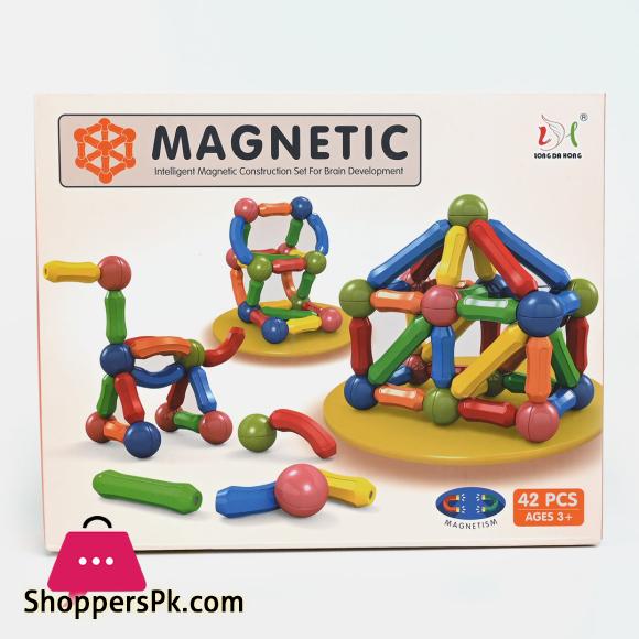 Intelligent Magnetic Blocks Toy - For Kids Magnetic Blocks 42 Pcs