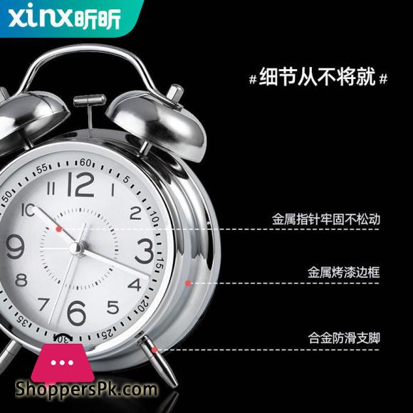 Mechanical Alarm Clock Super Loud Bedside Desktop Machine Metal Bell Alarm Clock