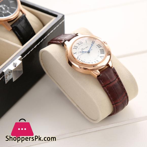 PU Leather Watch Box For Men Watch Display Case With Glass 12-Watch