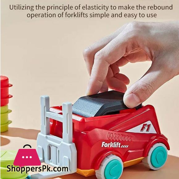 Plastic Engineer Forklift Transport Game Sorting Game Interactive Board Games Stacking Toys with Bell Funy Educational Toy