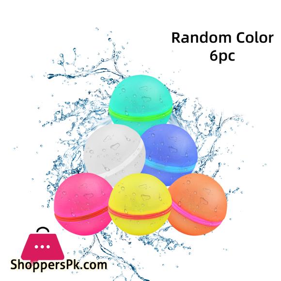 Reusable Silicone Magnetic Water Ball Quick Water Injection for Outdoor Water Fights in Summer Pack of 6