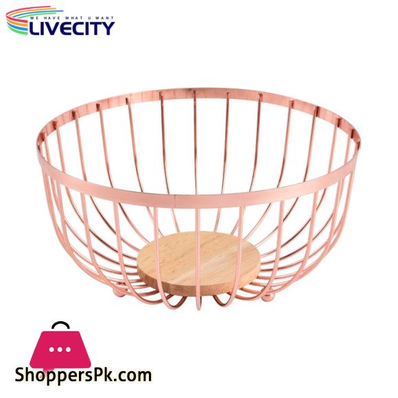 Stylish Metal Wire Fruit Basket Large Round Storage Baskets for Kitchen Counter Modern Vegetable Stand Holder Perfect for Snacks southeast Buyers Dining Table