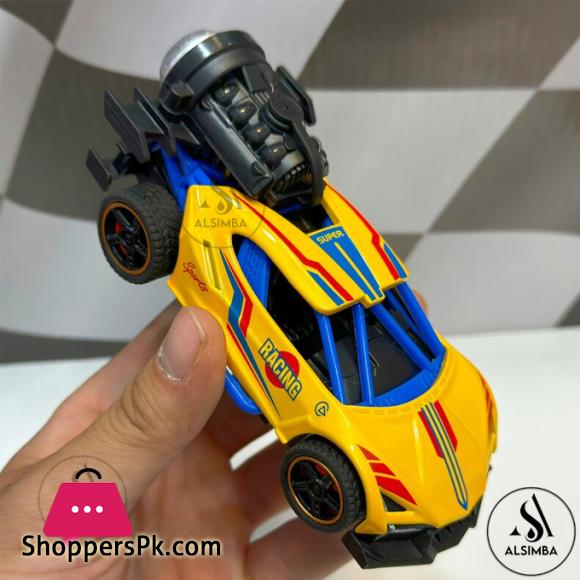 Super Speed Racing Rock Monster Smoke Spray Function Pull Back Diecast Metal Model Car For Kids Size 5 Inches