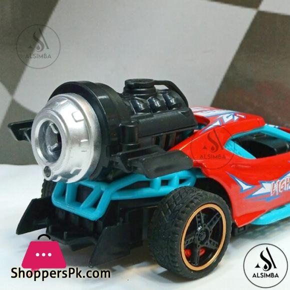 Super Speed Racing Rock Monster Smoke Spray Function Pull Back Diecast Metal Model Car For Kids Size 5 Inches